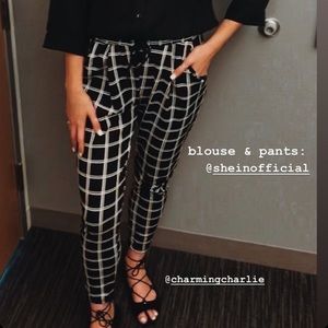 Shein stretchy/elastic business pants!